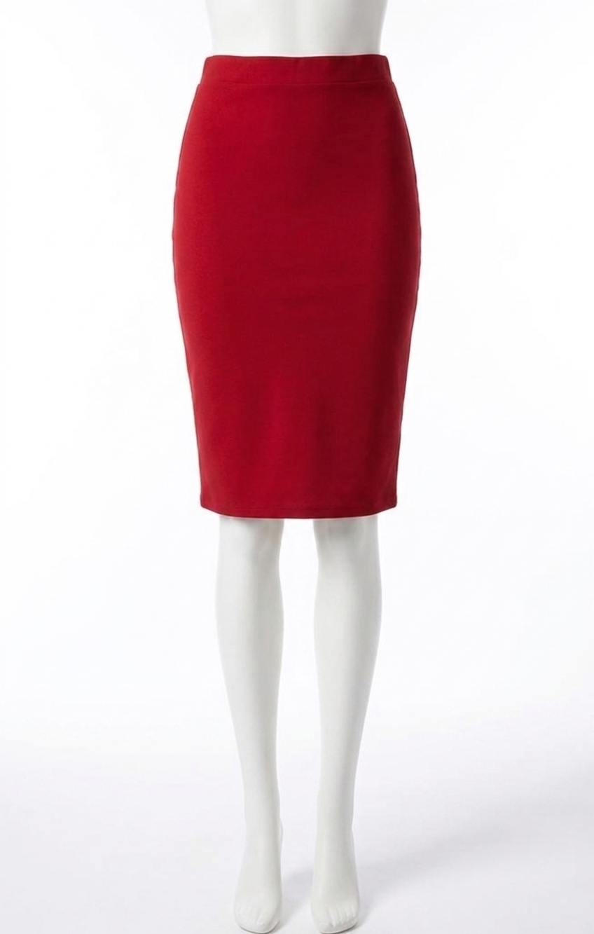 NEW SYMPLI tube skirt midi in red